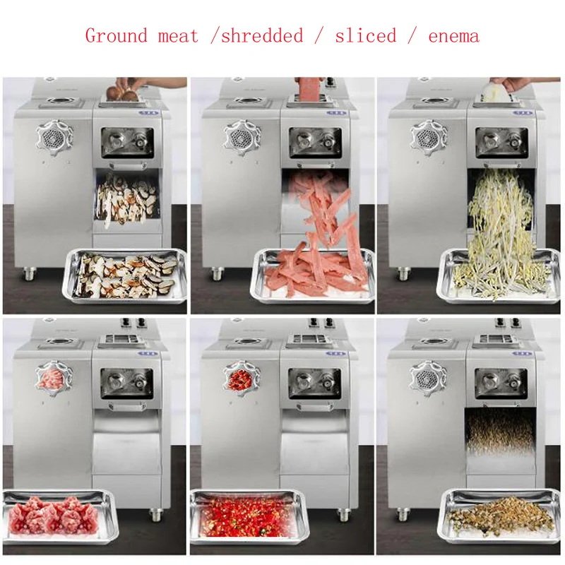 2200W Electric Meat Grinder Home Food Processor Chopper Multi-function Vegetable Chopper 6