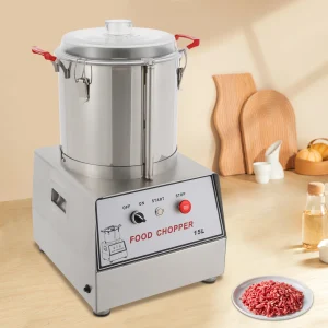 110V Commercial Food Chopper 15L power 1400W Electric Stainless Steel Food Processor Suitable for Food Preparation and Cooking 1