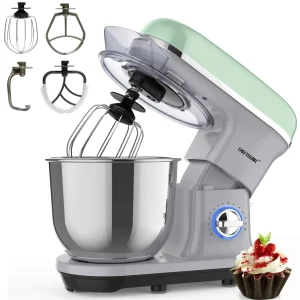1pc CHEFTRONIC Stand Mixer, 5.5QT Tilt-Head Electric Household food processors - 500W 6+P Speed, home appliance, US Plug 1