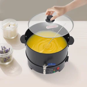 8L Wax Melter for Candle Making, Electric Wax Melting Pot, Wax Melter with Adjustable Temperature (122-212℉) 1000W 1