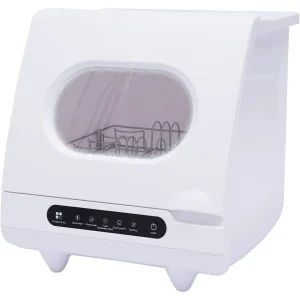 QUEWATSA Portable Countertop Dishwasher Compact Dish Washing Machine with 5L Builtin Water Tank and Deep Air Drying Feature Ide 1