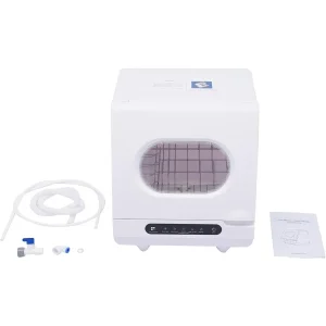 Portable Countertop Dishwasher with 5 Washing Programs 1200W Mini Dish Washer Featuring 360 Dual Spray System Compact and Porta 1